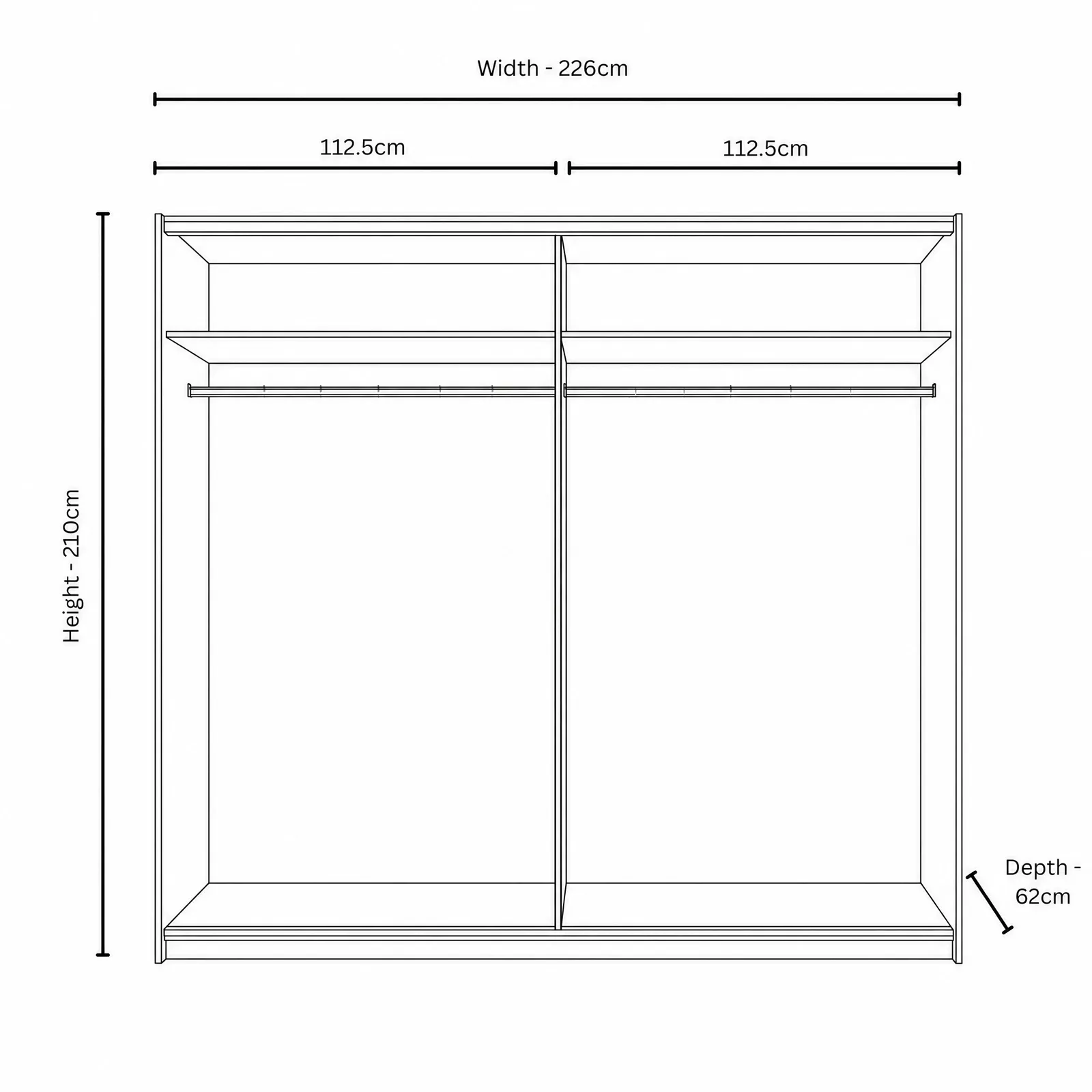 Marais 2 Door Sliding 226X210Cm Ward Wood | Barker & Stonehouse 3