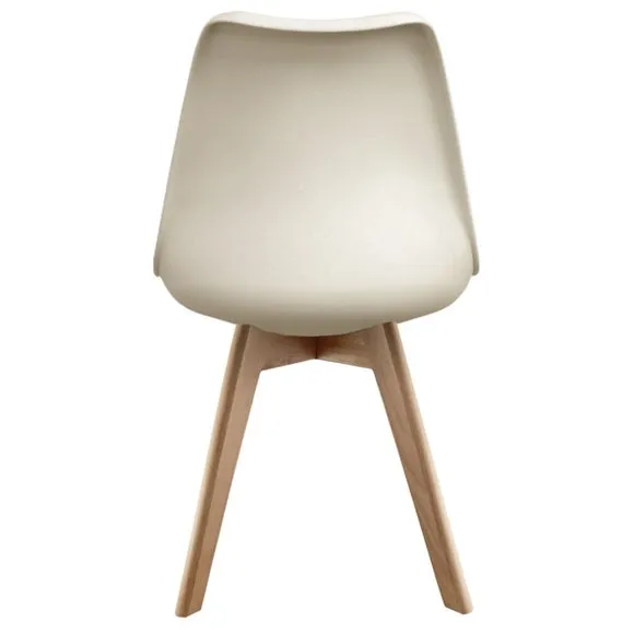 Fusion Living Soho Plastic Dining Chair with Squared Legs 6
