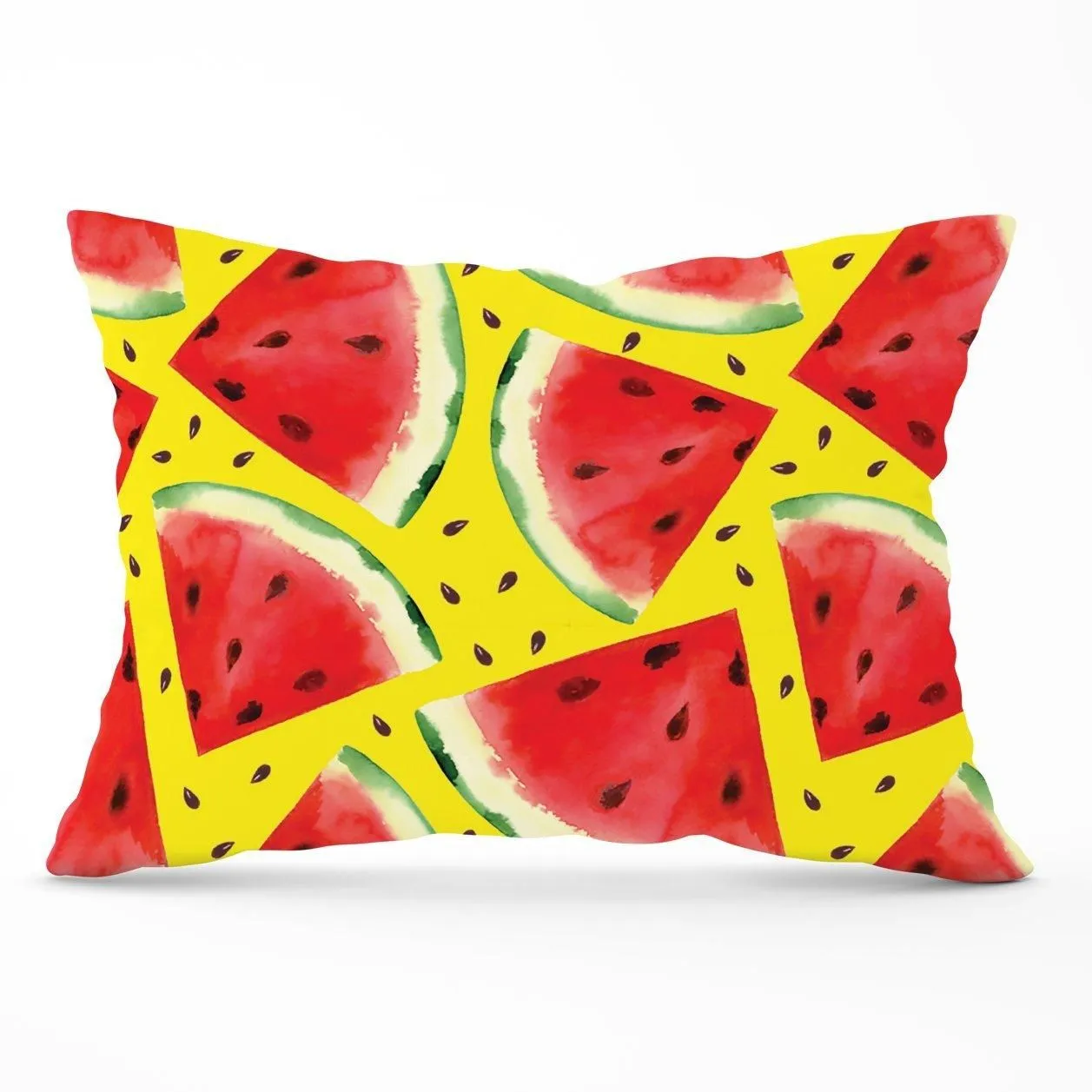 Warren Reed - Designer Watermelon Pattern Cushions in Red