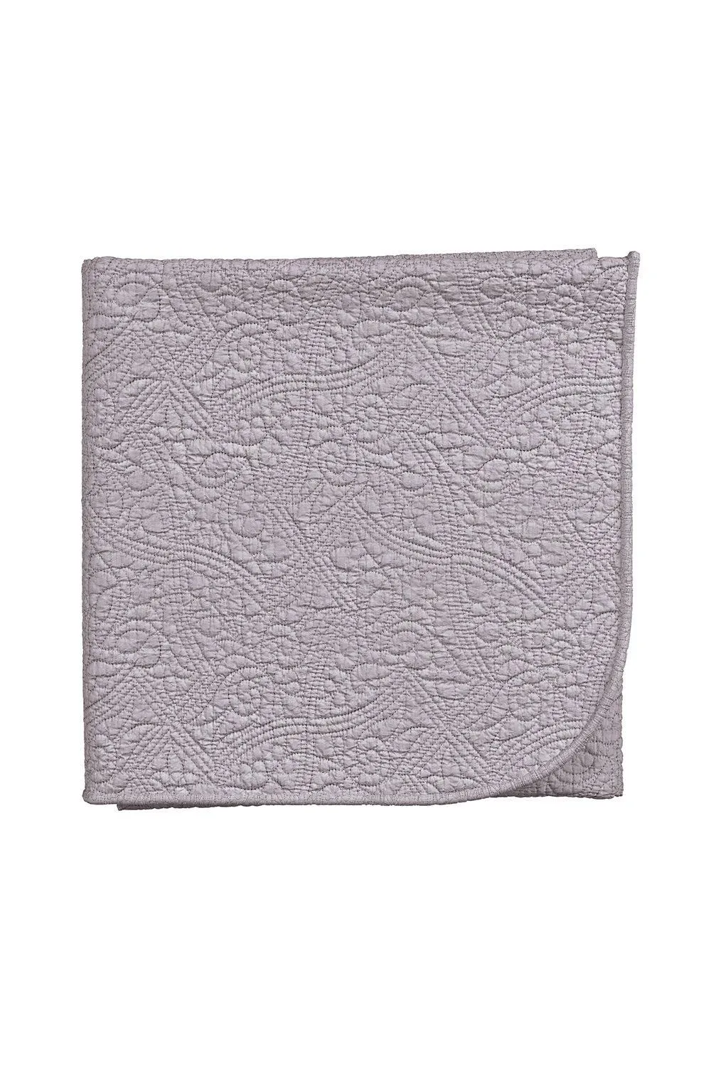 V & A 'Renaissance Garden' Cotton Throw in Mauve