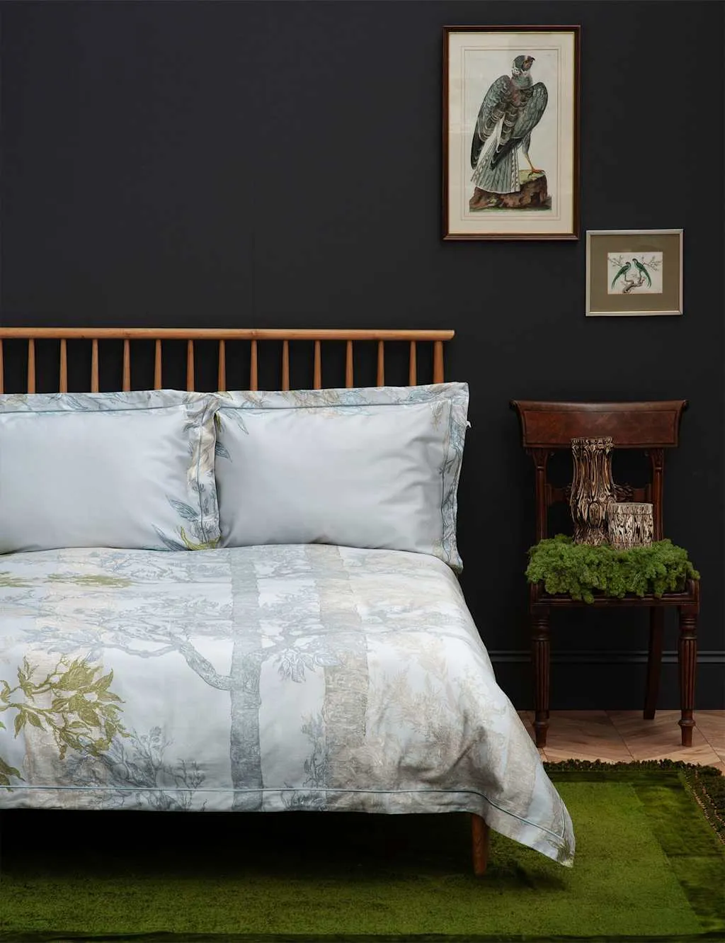 Timorous Beasties Pure Cotton Norwegian Wood Bedding Set Light Grey Mix