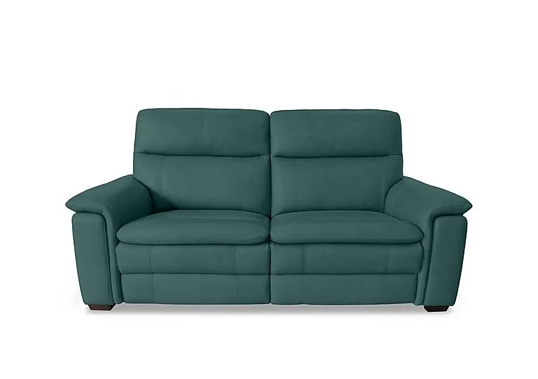 Recharge 2 Seater Leather Power Recliner Sofa with Power Headrests - BV Lake Green - Sofas and Armchairs - In Time for Christmas