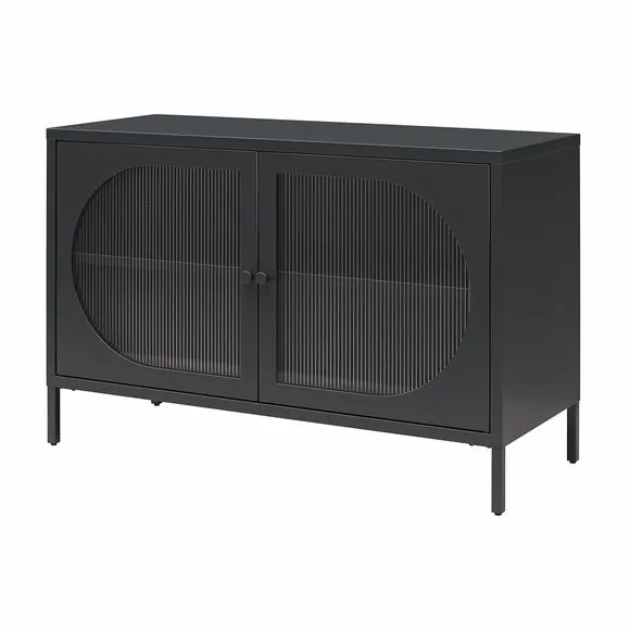 Luna Fluted Low Sideboard, Glass 5