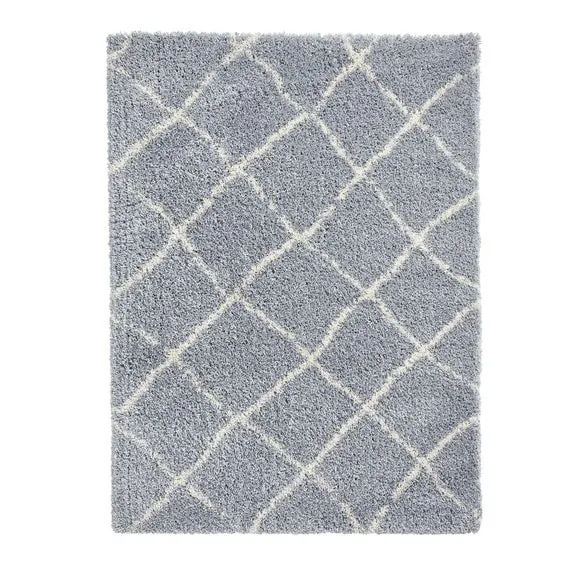 Think Rugs Scandi Berber Grey/Cream Rectangle 160 x 220cm Polypropylene Berber G257, Grey 2