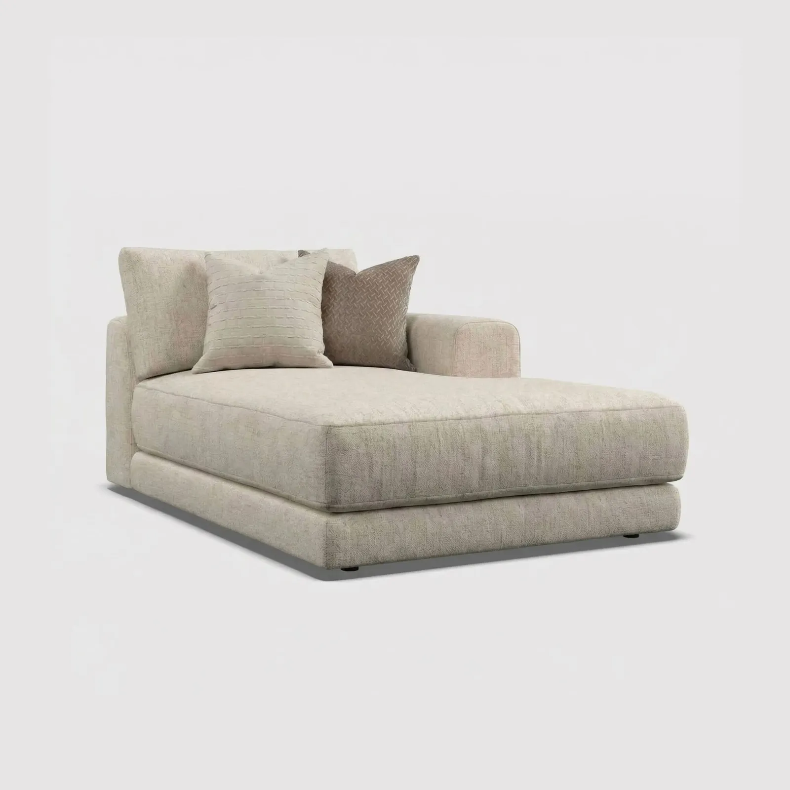 Lomax 1 Arm Chaise Rhf Modular Sofa, Neutral Fabric | Barker & Stonehouse