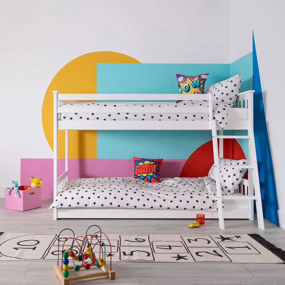 Nöa and Nani Harri Bunk Bed Low Midsleeper in White