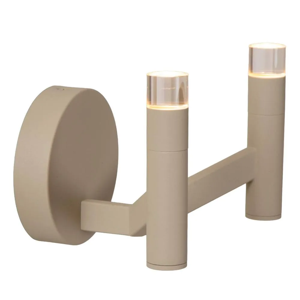 Netlighting Lucide WELLINGTON Wall Lamp LED Dim. G9 2x3W 2700K Taupe