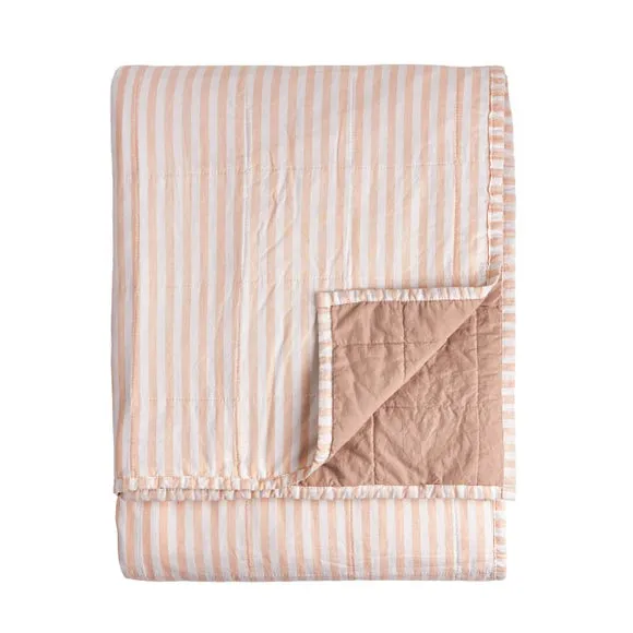 Yard Hebden Stripe 100% Cotton Bedspread 4