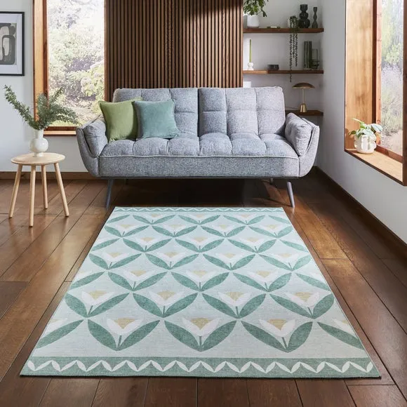 Scion Tulip Trellis Washable Rug 1