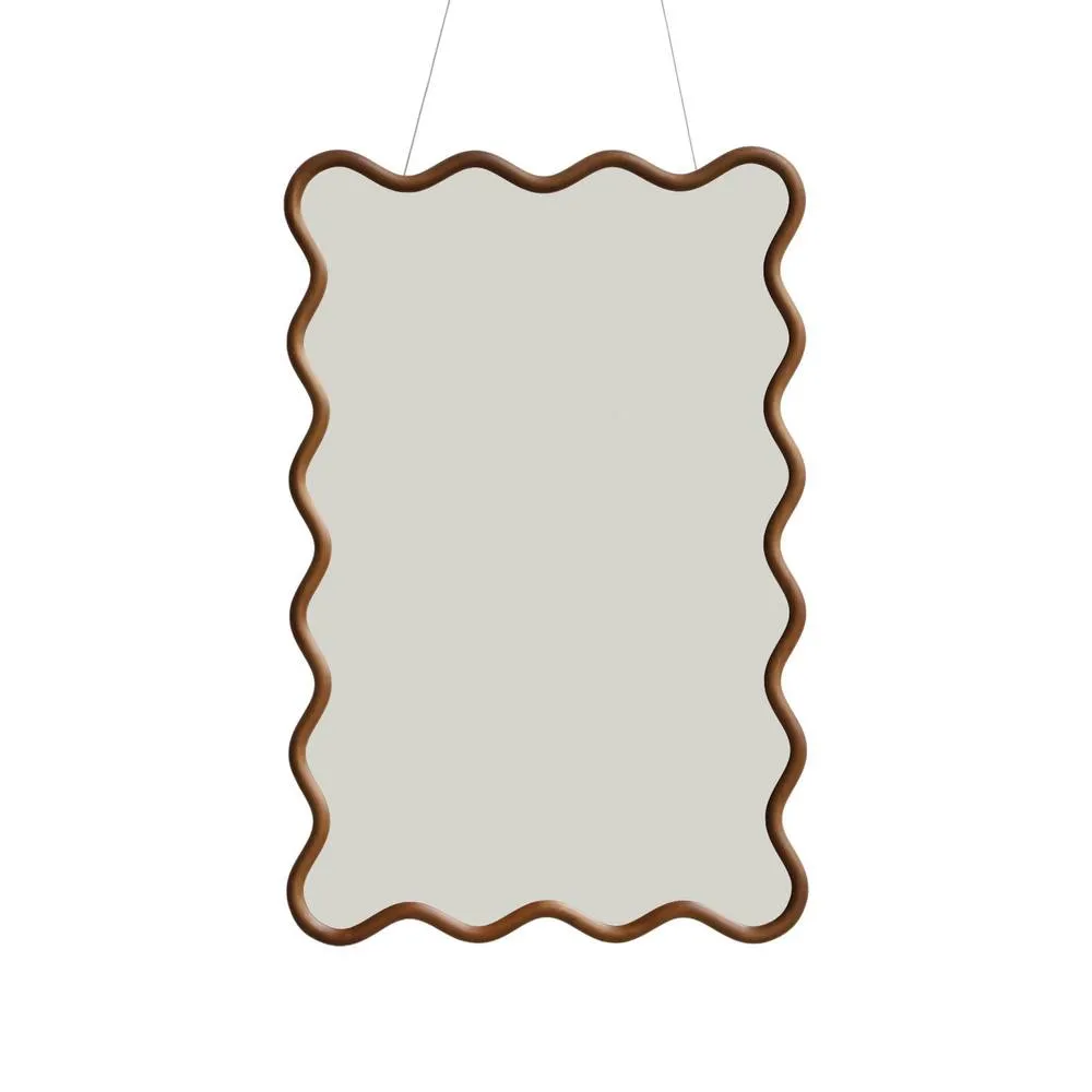 sweeek mirror rubberwood 92.5cm in Dark Brown 2