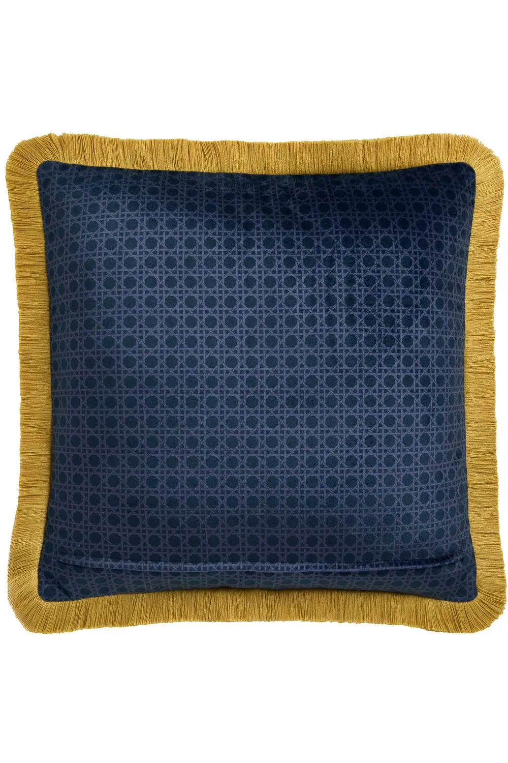 Laurence Llewelyn-Bowen 'Bouquet List' Velvet Filled Cushion in Navy 3