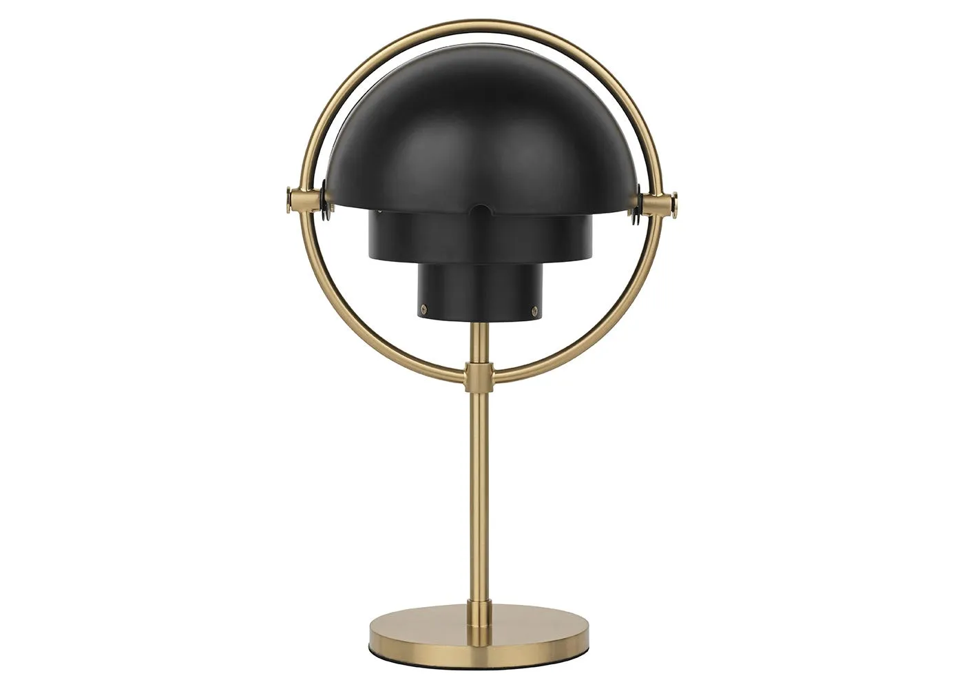 Gubi Multi-Lite Portable Table Lamp Brass/Black Semi Matt