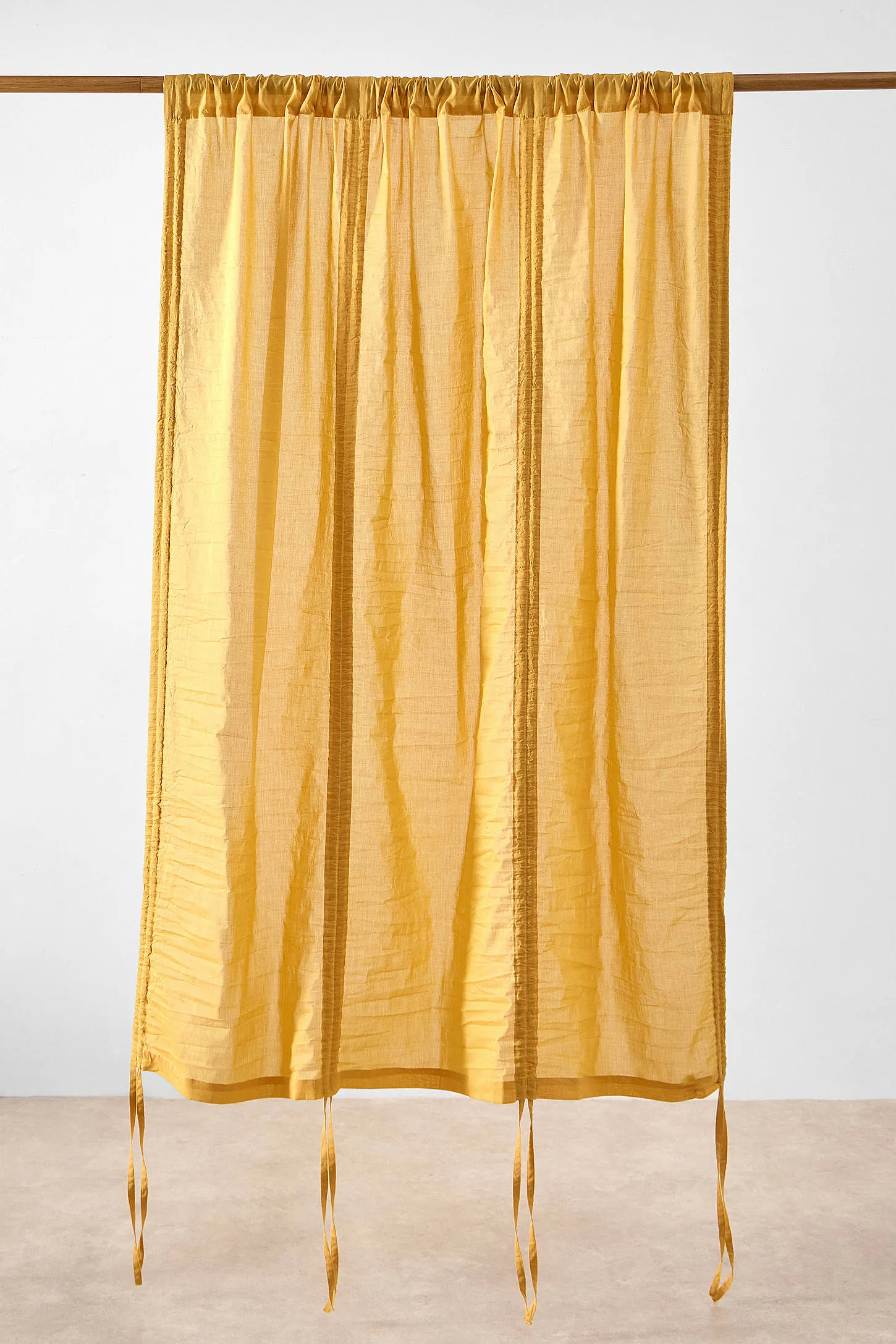 Honey Tied Valance Curtain - Orange 3