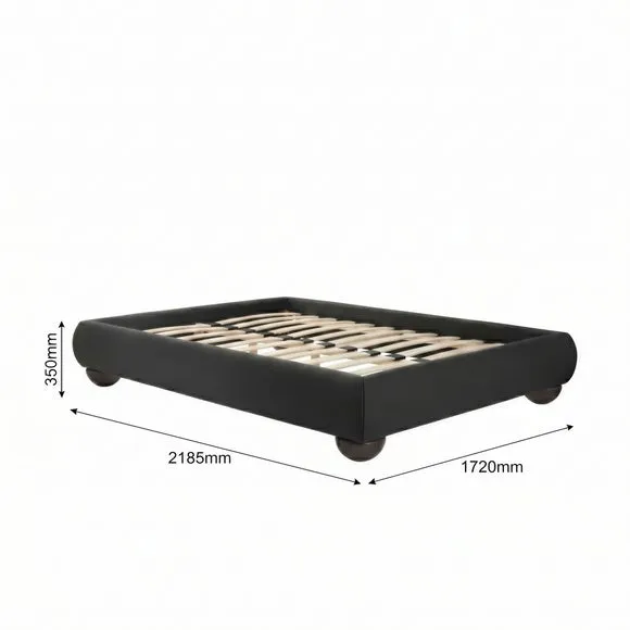 Soller Chenille Bed Frame 4