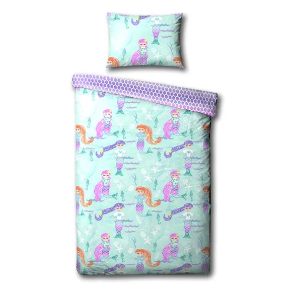 little furn. Mermaid Duvet Cover & Pillowcase Set 4