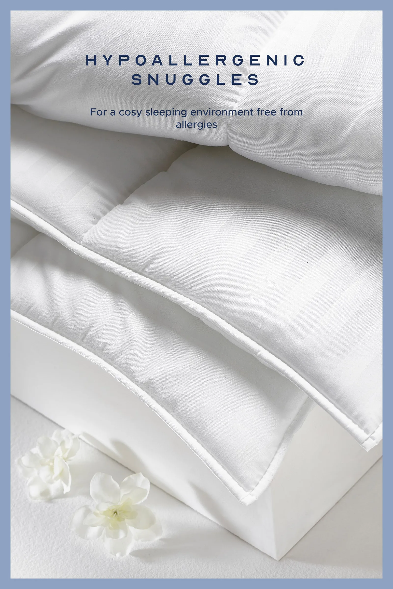 Snuggledown Scandinavian Hollowfibre 10.5 Tog All Year Round Duvet With 2 Pillows in White 4
