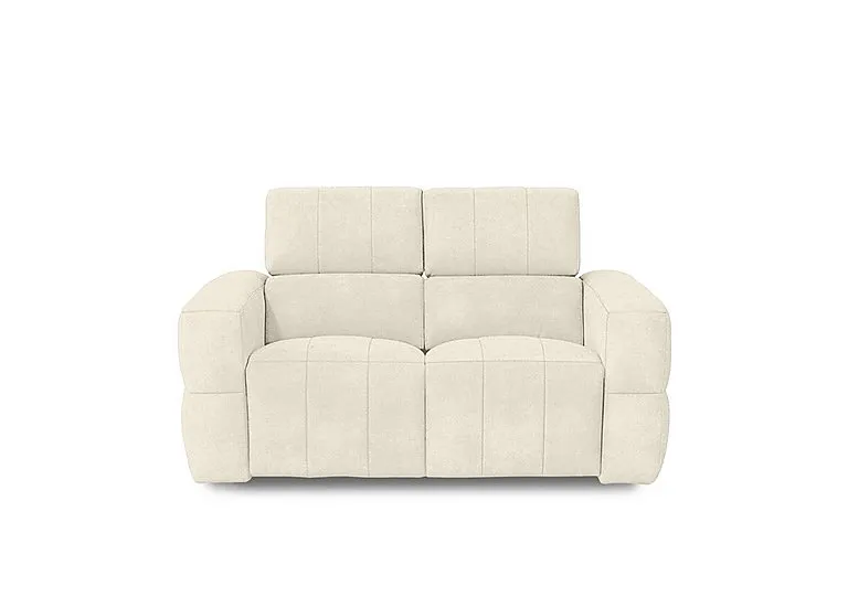 Cube Fabric 2 Seater Power Recliner Sofa with Power Headrests