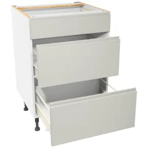 Wickes Madison Gloss Stone Drawer Unit - 600mm 2