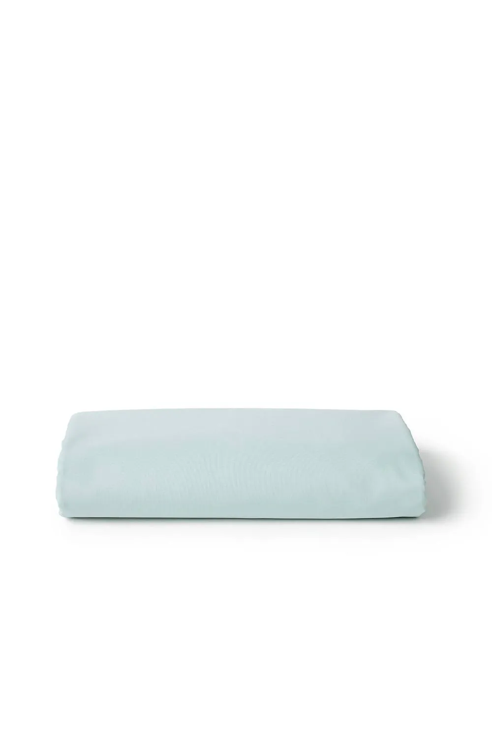 CHRISTY Pure Cotton Percale Fitted Sheets in Duck Egg Blue 3