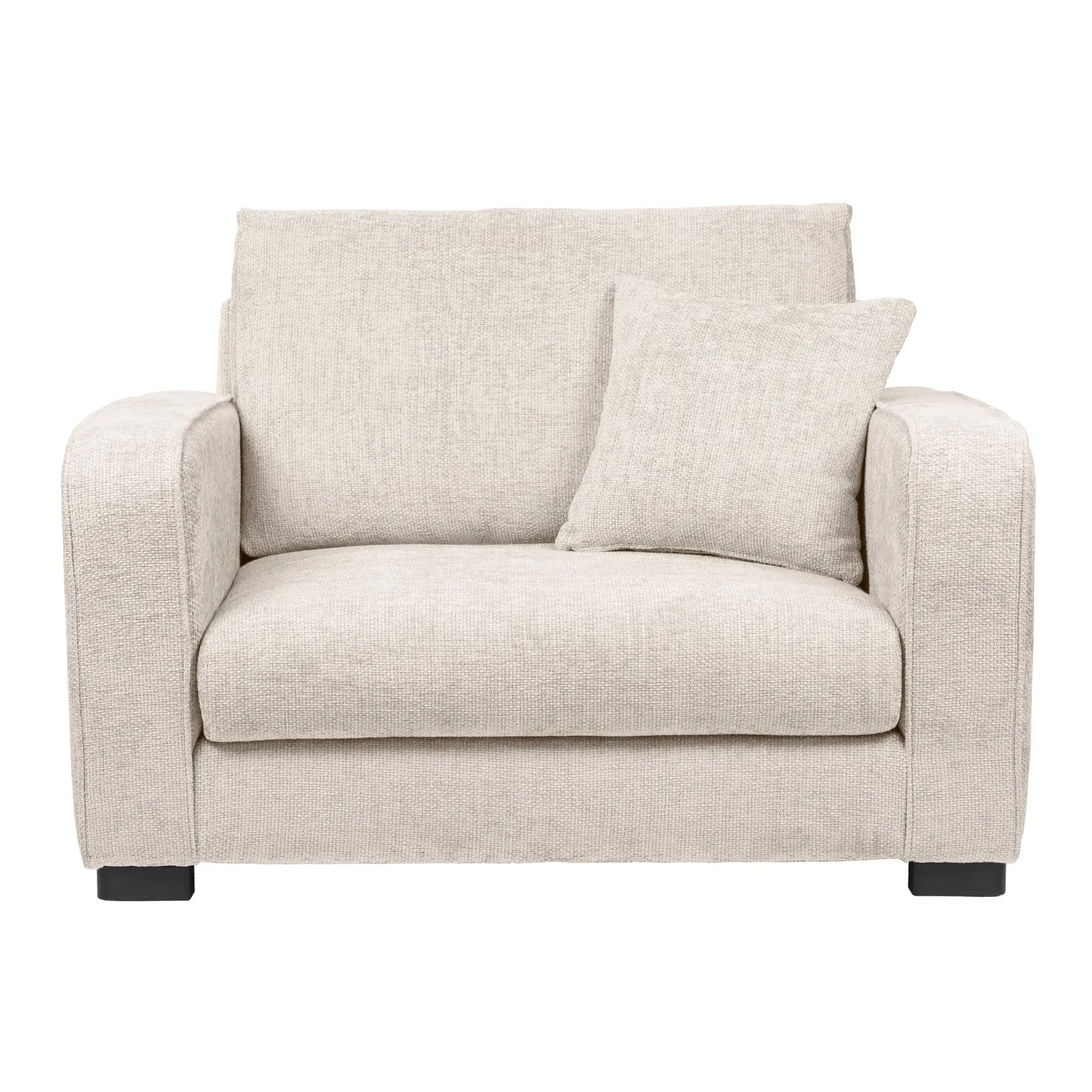 Carson Chunky Chenille Snuggle Chair Brown