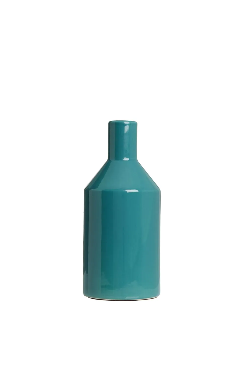 BHS Bottle Ceramic Vase in Green 2
