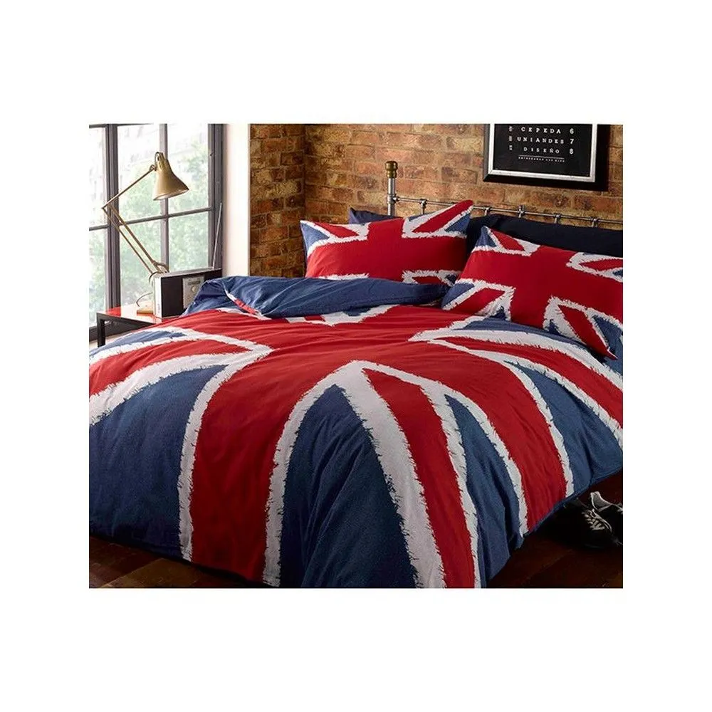 Catherine Lansfield Union Jack Duvet Cover Set in Red 2