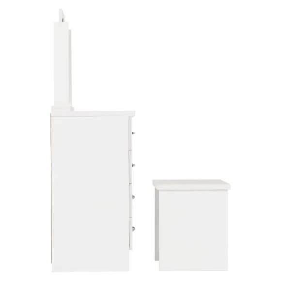 Nevada 4 Drawer Dressing Table Set with Mirror 5