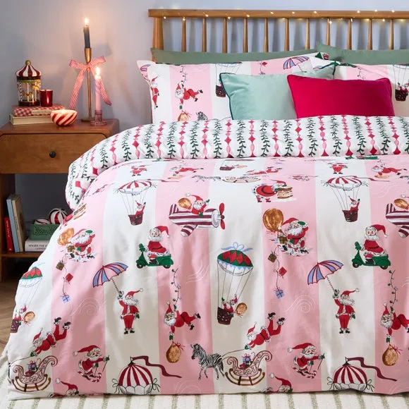 Furn. Passport To The North Pole Brushed Polycotton Duvet Cover & Pillowcase Set 4