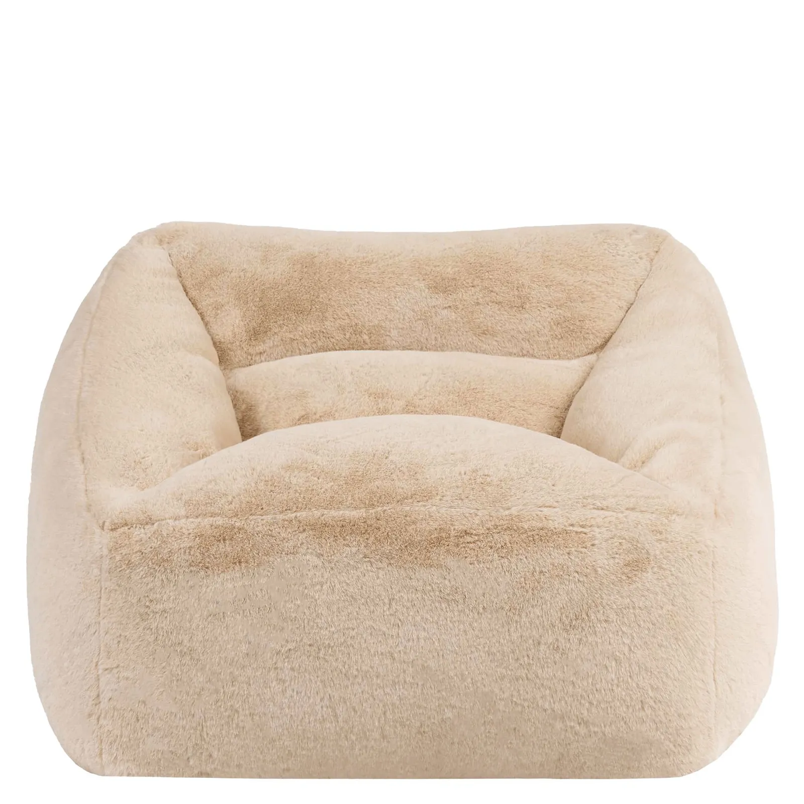 icon Natalia Rabbit Faux Fur Armchair Bean Bag in Natural
