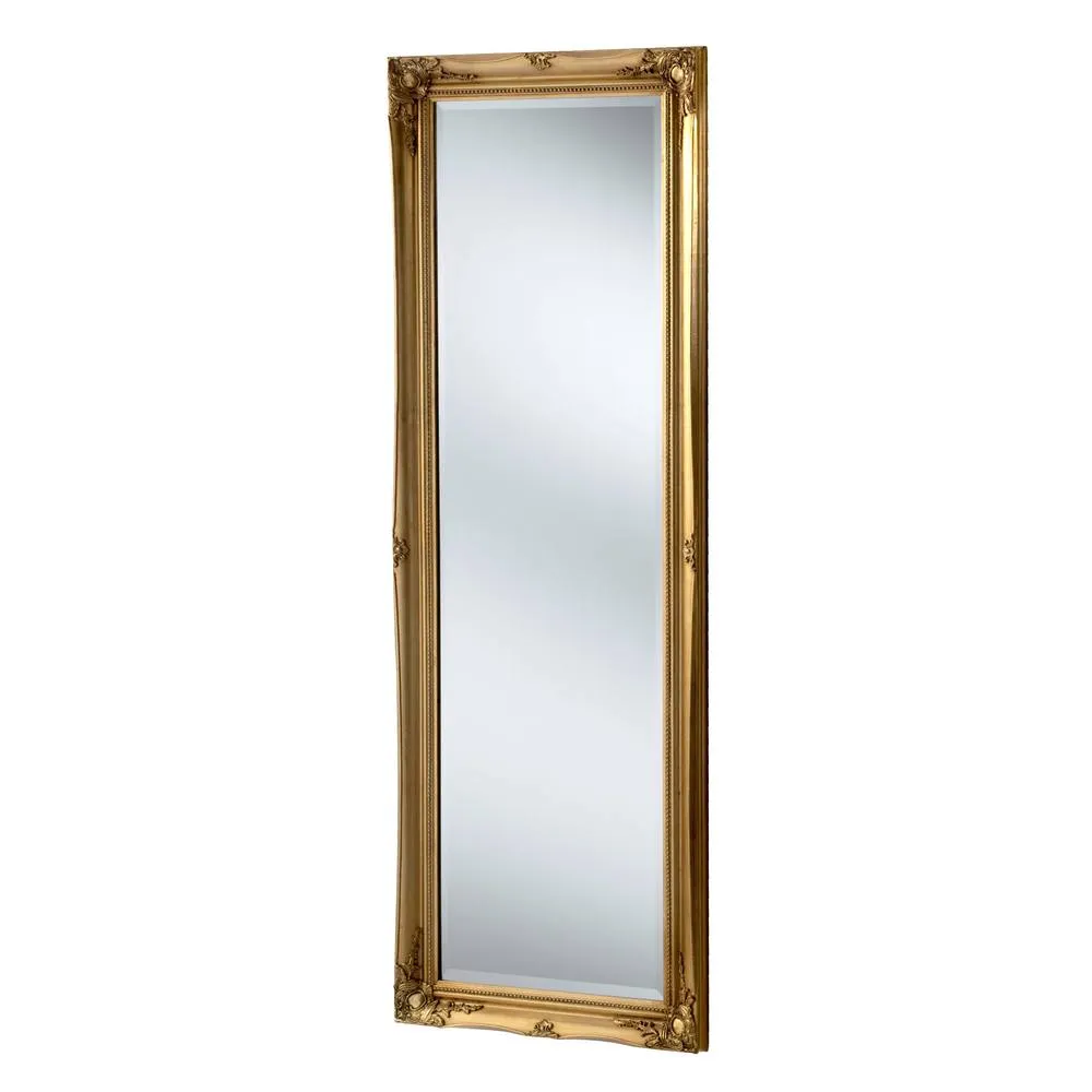 Yearn Mirrors French Style Carved Tall Mirror Gold 166x60cm 3