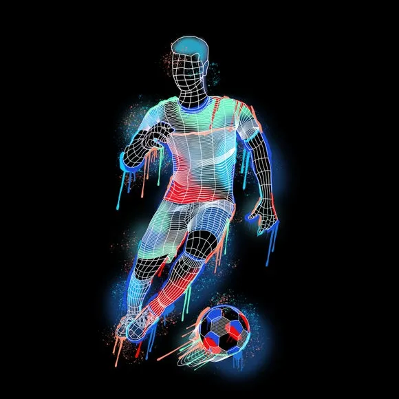 Boy Footballer Wall Mural 2