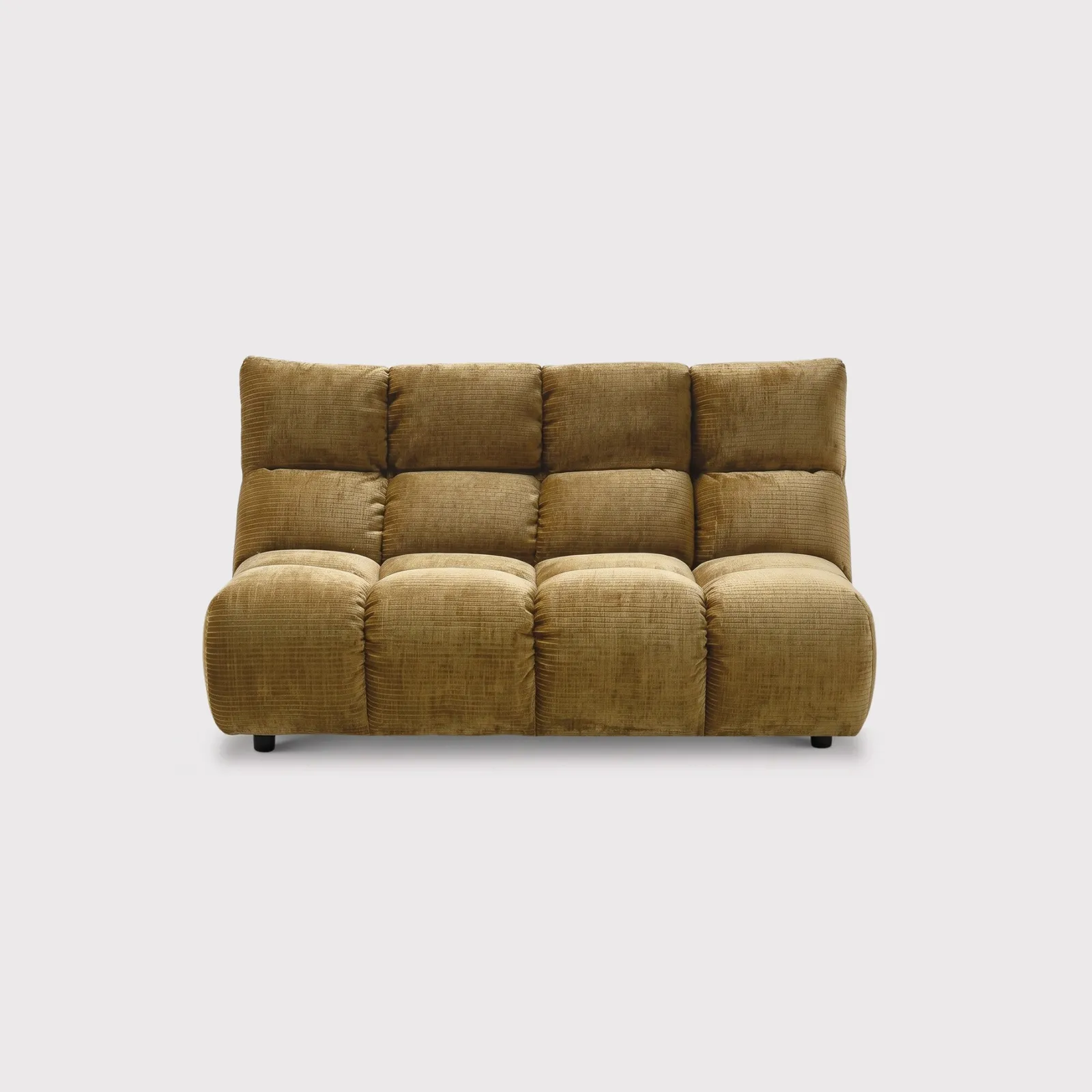 Bryce 2 Seater Without Armrests, Yellow Fabric | Barker & Stonehouse 1