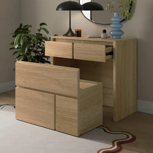 Malik Compact Dressing Table with Pull‑Out Seat 2