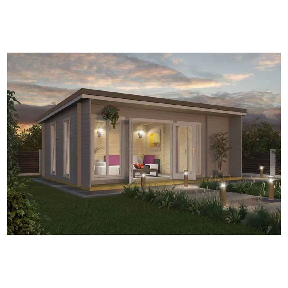 Lasita Maja Ltd Japan-Log Cabin, Wooden Garden Room, Home Office - L648xW470xH250.8 cm in Brown 5