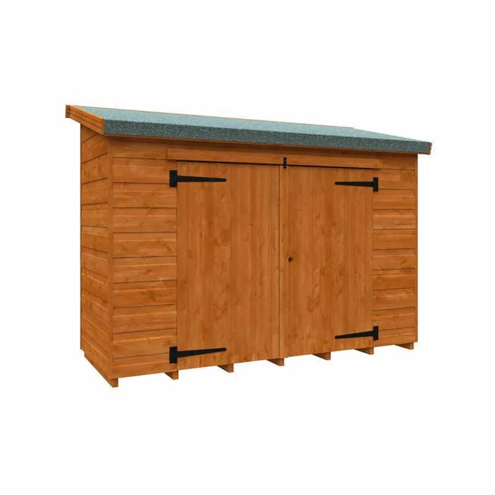Buttercup Farm 12mm Glorybox Shed - Solid Wood/Softwood/Pine - L175xW67.5xH135.8 cm in Burnt Orange
