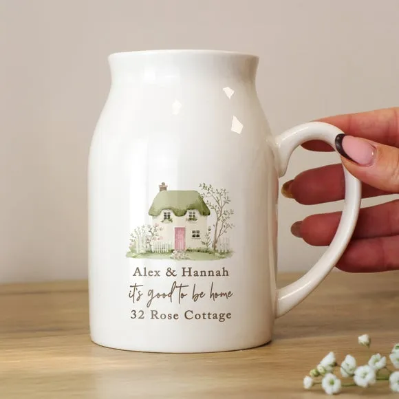Personalised Country Cottage Jug Vase 2