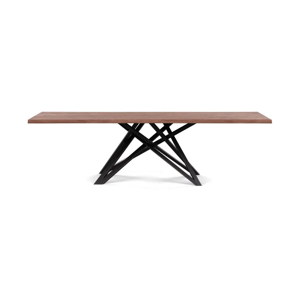 Heal's Vienna Dining Table 260x100cm Oiled Walnut Natural Edge Filled 1