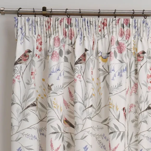 Caraway Pink Pencil Pleat Curtain 66" x 72"