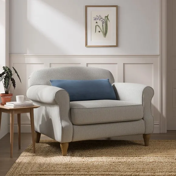 Millie Tiny Stripe Snuggle Chair