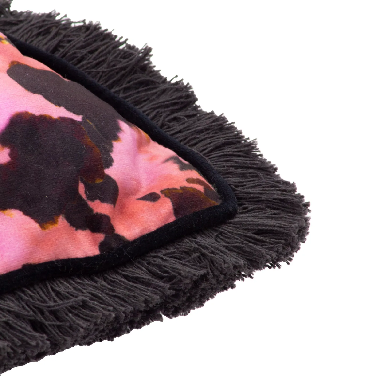 Paoletti Colette Animal Satin Fringed Polyester Filled Cushion 5