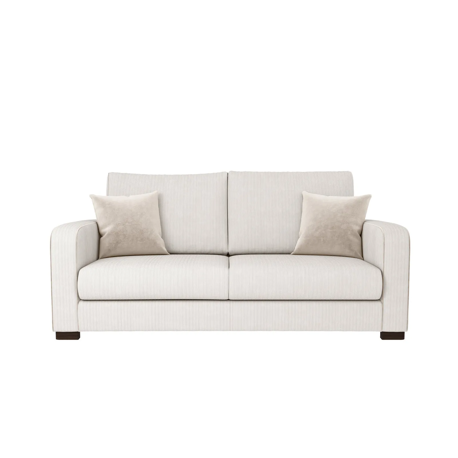 Carson Corduroy 3 Seater Sofa Brown