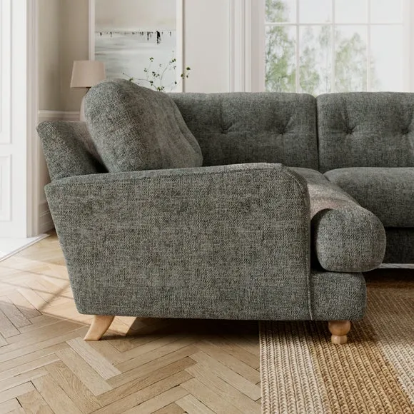 Martha Chunky Chenille Full Corner Sofa 3