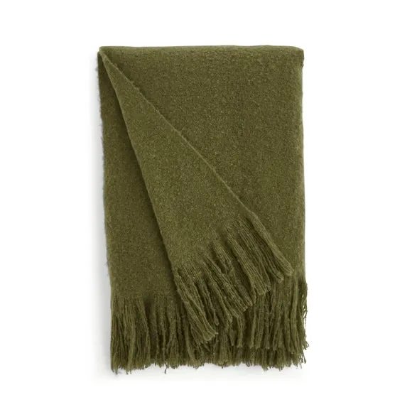 Brushed Boucle Throw Blanket 2