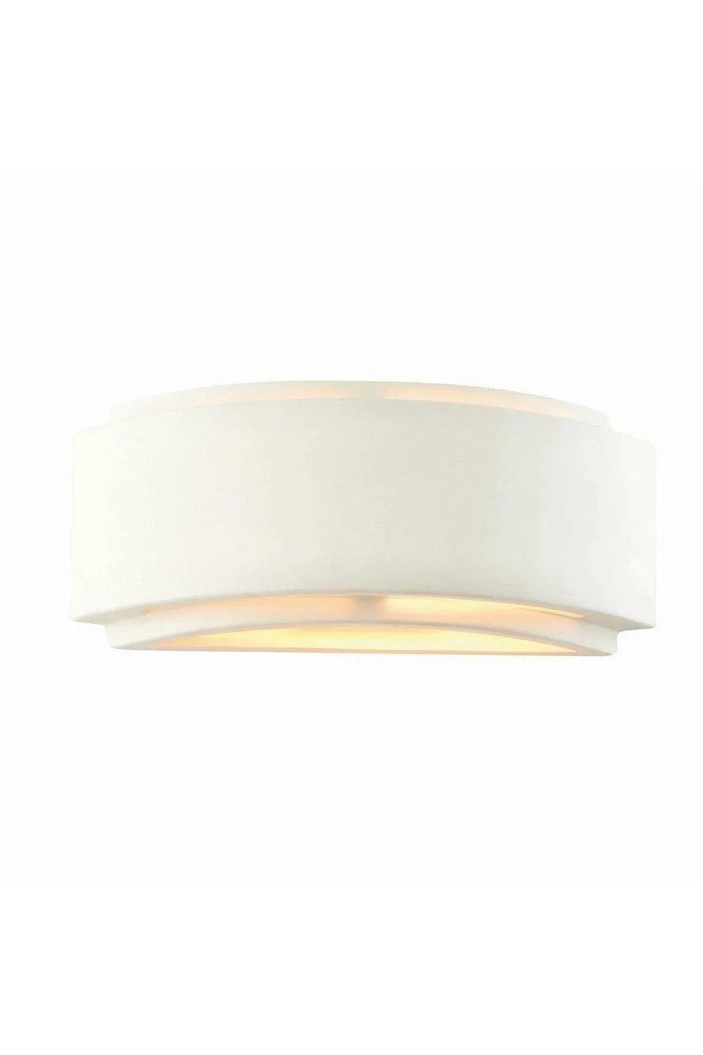 Netlighting Gianna Wall Unglazed Ceramic & Gloss White Paint 1 Light Dimmable IP20 E14 5
