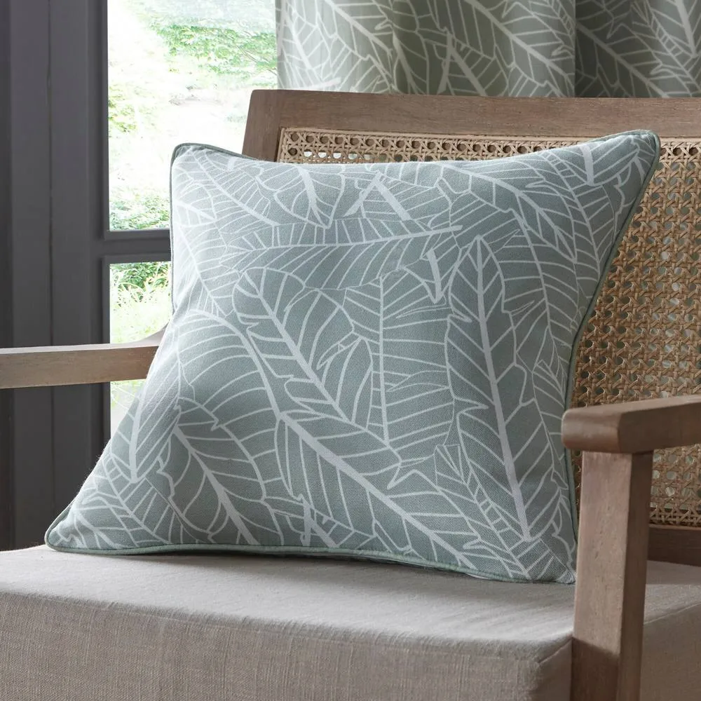 Portfolio Home Madison Pair of Square Cushion Covers 43x43cm in Green 1
