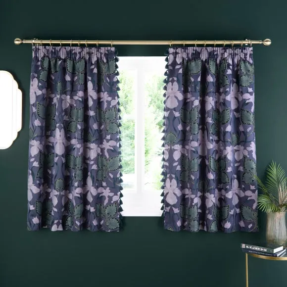 Nouveau Iris Pencil Pleat Curtains 5