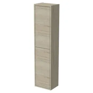 Wickes Tallinn Halifax Oak Push to Open Wall Hung Tower Unit - 1300 x 300mm