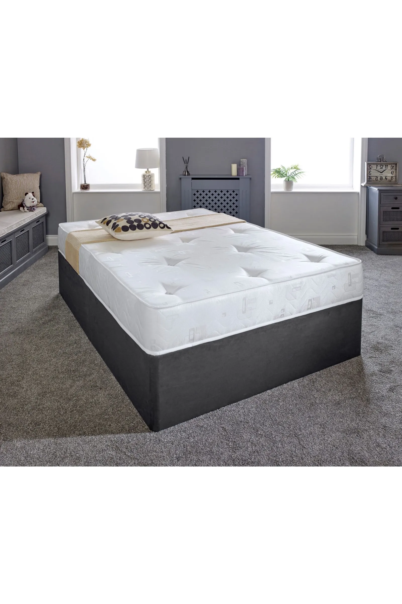 eXtreme Comfort Ltd Hand-Tufted Innerspring Mattress 9 Inch Deep Medium Soft Comfort in White