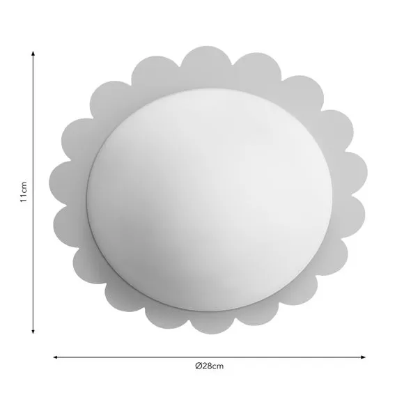 Remi Bathroom Flush Ceiling Light 5