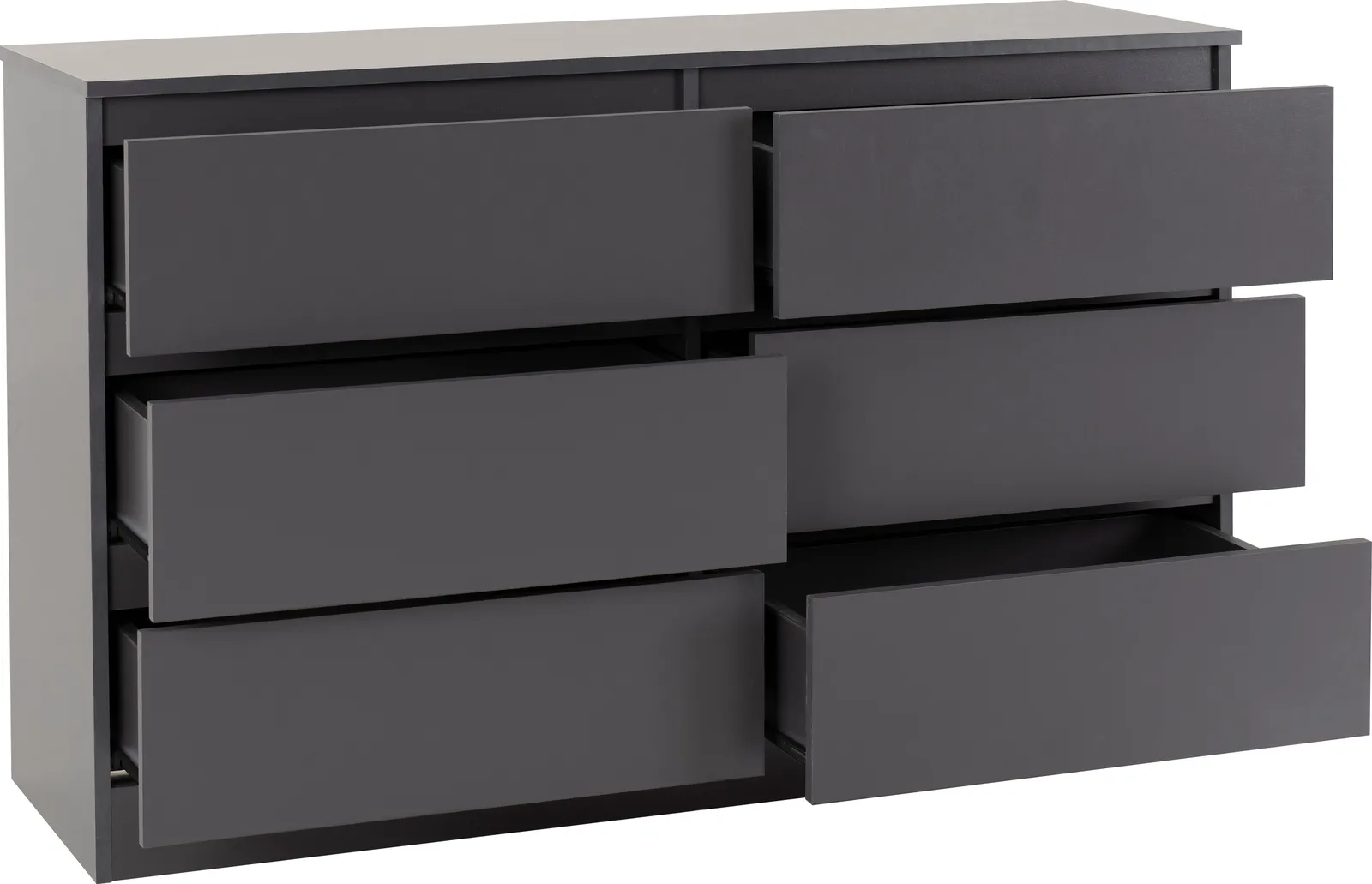 Seconique Malvern 6 Drawer Chest in Grey 4